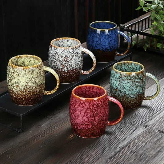 COLOURFUL GLAZE Ceramic coffee mugs